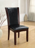 Selena Flared Leatherette Dining Chair Dark Cherry (Set of 2) Furniture Enitial Lab 