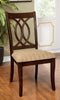 Poler Upholstered Dining Chair Brown Cherry (Set of 2) Furniture Enitial Lab 