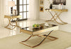 Loise Mirrored Coffee Table Champagne Furniture Enitial Lab 
