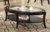 Diane Oval Coffee Table Espresso Furniture Enitial Lab 