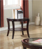 Diane Oval End Table Espresso Furniture Enitial Lab 