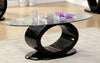 Ferera Modern O-Shaped Coffee Table Black Furniture Enitial Lab 