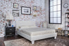 Bolan Leatherette Full Bed White Furniture Enitial Lab 