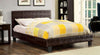 Jeni Crocodile Skin Leatherette Queen Bed Brown Furniture Enitial Lab 