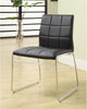 Kellen Modern Tufted Leatherette Dining Chair Black (Set of 2) Furniture Enitial Lab 
