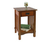 Leni Mission Style 1-Drawer End Table Oak Furniture Enitial Lab 