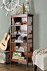Waver Mission Style 5-Shelf Display Stand Oak Furniture Enitial Lab 