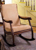 Pattison Fabric Upholstered Rocking Chair Antique Oak Furniture Enitial Lab 