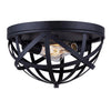 Gigi 2 Light Flush Mount - Black Ceiling 7th Sky Design 