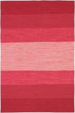 India 3 3'6x5'6 Red Rug