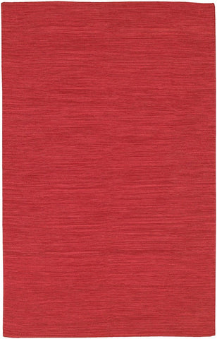 India 9 2'6x7'6 Red Rug