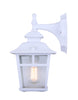 Fieldhouse 1 Light Outdoor Wall Light Twin Pack - White