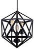 Skar Geometric Pendant - Black Ceiling 7th Sky Design 