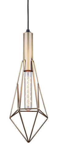 Greer 1Light Mini Pendant - Black and Gold Ceiling 7th Sky Design 
