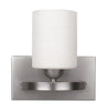 Hampton 1 Light Bath Vanity Light - Brushed Pewter Wall 7th Sky Design 