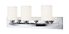 Hampton 3 Light Bath Vanity Light - Chrome Wall 7th Sky Design 