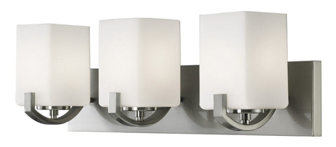 Palmer 3 Light Bath Vanity Light - Brushed Nickel Wall 7th Sky Design 