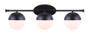 Leeds 3 Light Bath Vanity Light - Black