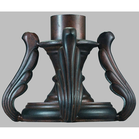 Outdoor Pier Mount Base With Leaf Motif Outdoor Kalco 