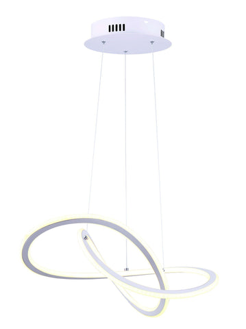 Zola LED Chandelier - White Ceiling 7th Sky Design 