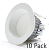 6" Premium LED Downlight Retrofit - Choose Warm, Cool or Daylight - 10 Pack Recessed Dazzling Spaces 4000K Natural White 