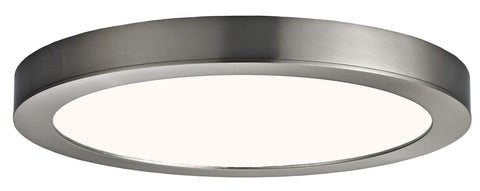 LED 11" Low Profile Disc Light - Brushed Nickel Ceiling 7th Sky Design 