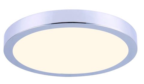 LED 11" Surface Mount Disk - Chrome Ceiling 7th Sky Design 