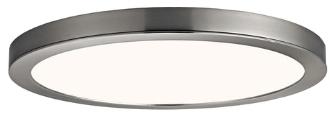LED 15" Wide Low Profile Disc Light - Brushed Nickel Ceiling 7th Sky Design 