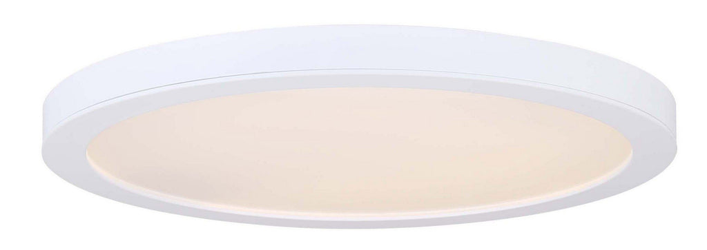 LED 15" Wide Low Profile Disc Light - White Ceiling 7th Sky Design 
