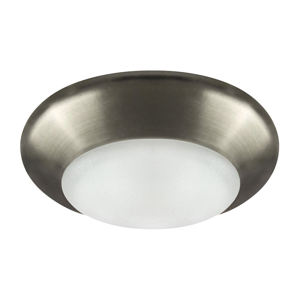 LED 4" Wide Low Profile Disc Light - Brushed Nickel Ceiling 7th Sky Design 