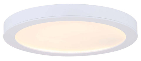 LED 7" Wide Low Profile Disc Light - White Ceiling 7th Sky Design 