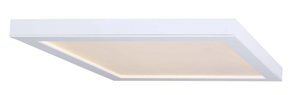 LED 15" Wide Square Low Profile Disc Light - White Ceiling 7th Sky Design 
