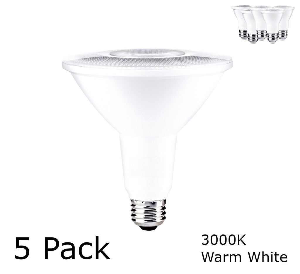 LED PAR38 Dimmable LITE Series Bulb Bulbs Dazzling Spaces 5 Pack 3000K 