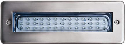 Stainless Steel 8"w LED 12V Brick/Step/Wall Light Outdoor Dabmar 