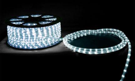 6' LED Round Rope Light 2.7W 65 LEDs White 12V Wall Dabmar 