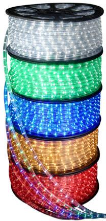 6' LED Round Rope Light 4.5W 72 LEDs Green 120V Wall Dabmar 