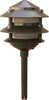 Cast Aluminum Three Tier Pagoda Light 12V - Bronze Outdoor Dabmar 