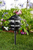 Cast Aluminum Three Tier Pagoda Light 12V - Black Outdoor Dabmar 