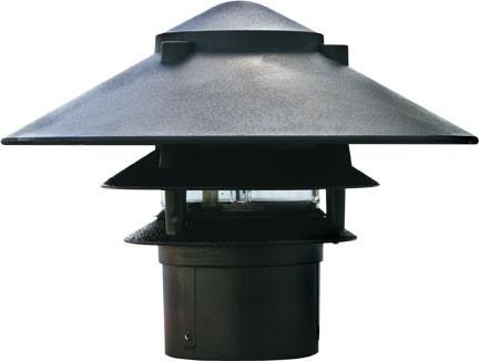 Cast Aluminum Three Tier Pagoda Light 12V Outdoor Dabmar 