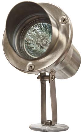 Stainless Steel 12V Directional Spot Light with Hood Outdoor Dabmar 