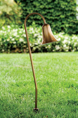 Brass Path/Walkway/Area Light with Decorative Leaves 12V Outdoor Dabmar 