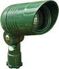 Cast Aluminum 12V Spot Light with Hood - Green Outdoor Dabmar 20W MR16 Halogen 