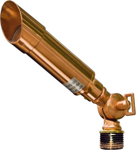 Solid Brass 12V Spotlight with Hood - Copper Finish Outdoor Dabmar 