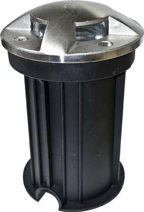 Stainless Steel In-Ground Drive-Over Well Light with PVC Sleeve