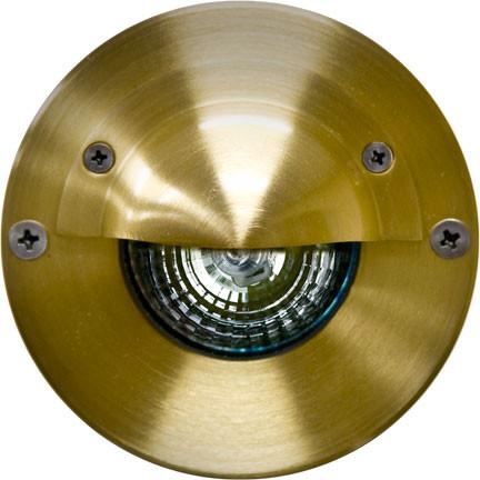 Brass Surface Mount Brick/Step/Wall Light with Eyelid Outdoor Dabmar 