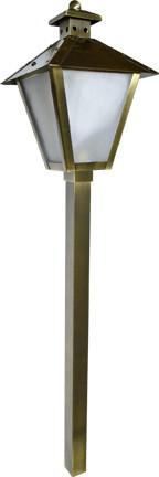 Brass/Copper 12V Path/Walkway Light Outdoor Dabmar Brass - 20W Halogen Bulb 