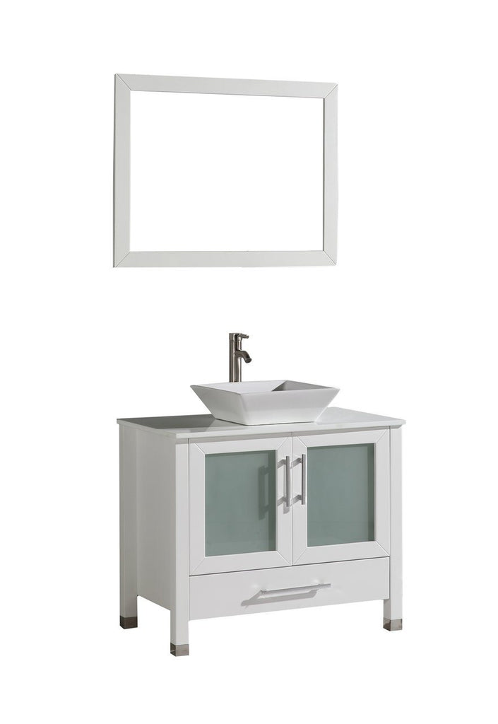 Jordan 48" Single Sink Vanity Set White Furniture MTD Vanities 