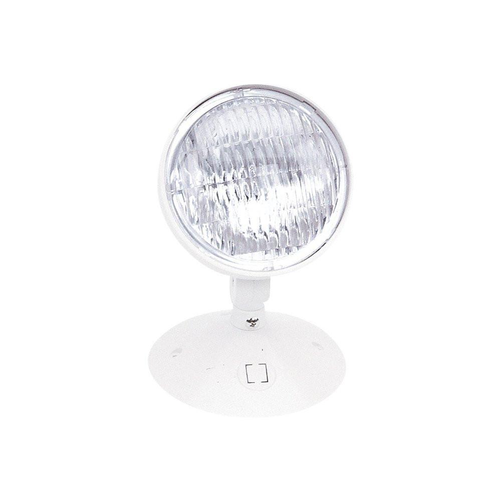 Emergency Single Head Remote, White Architectural Nora Lighting 