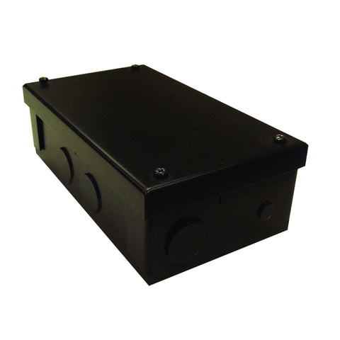 Metal Enclosure Box for 105W or 150W Electronic Transformer, Black Architectural Nora Lighting 
