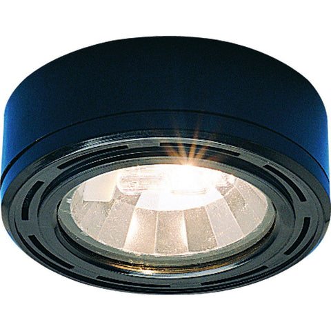 Mini Xenon Grooved Trim, Black with Housing Recessed Nora Lighting 